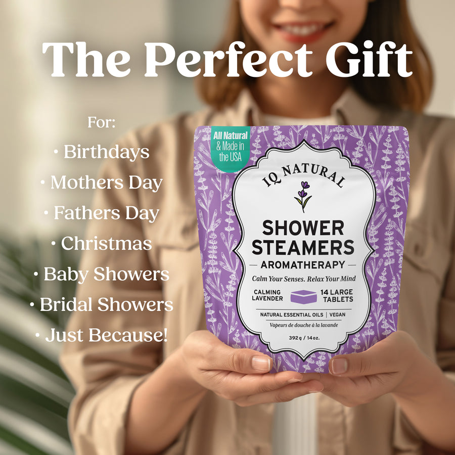 Lavender Shower Steamers - 14 Piece - iQ Natural 
