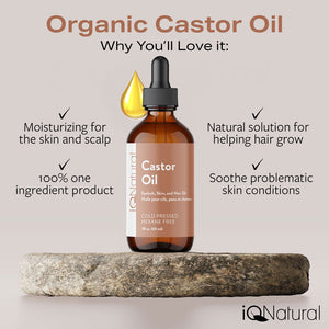 Eyelash Growth Kit - 100% Organic Castor Oil - iQ Natural 