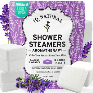 Lavender Shower Steamers - 14 Piece - iQ Natural 