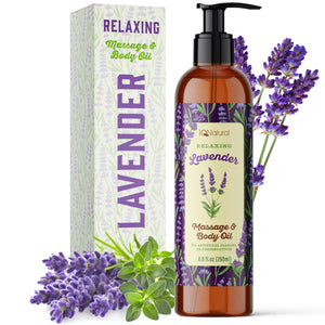 Relaxing Lavender Massage Oil - iQ Natural 