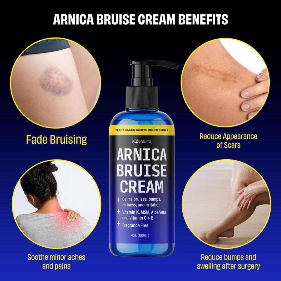Bruise & Scar Cream - 4 oz - iQ Natural 