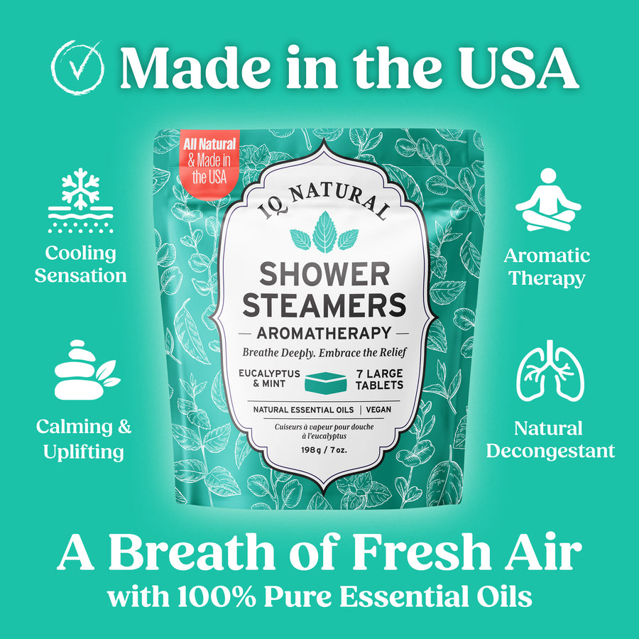 Eucalyptus Shower Steamers - 7 Piece - iQ Natural 
