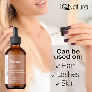Eyelash Growth Kit - 100% Organic Castor Oil - iQ Natural 
