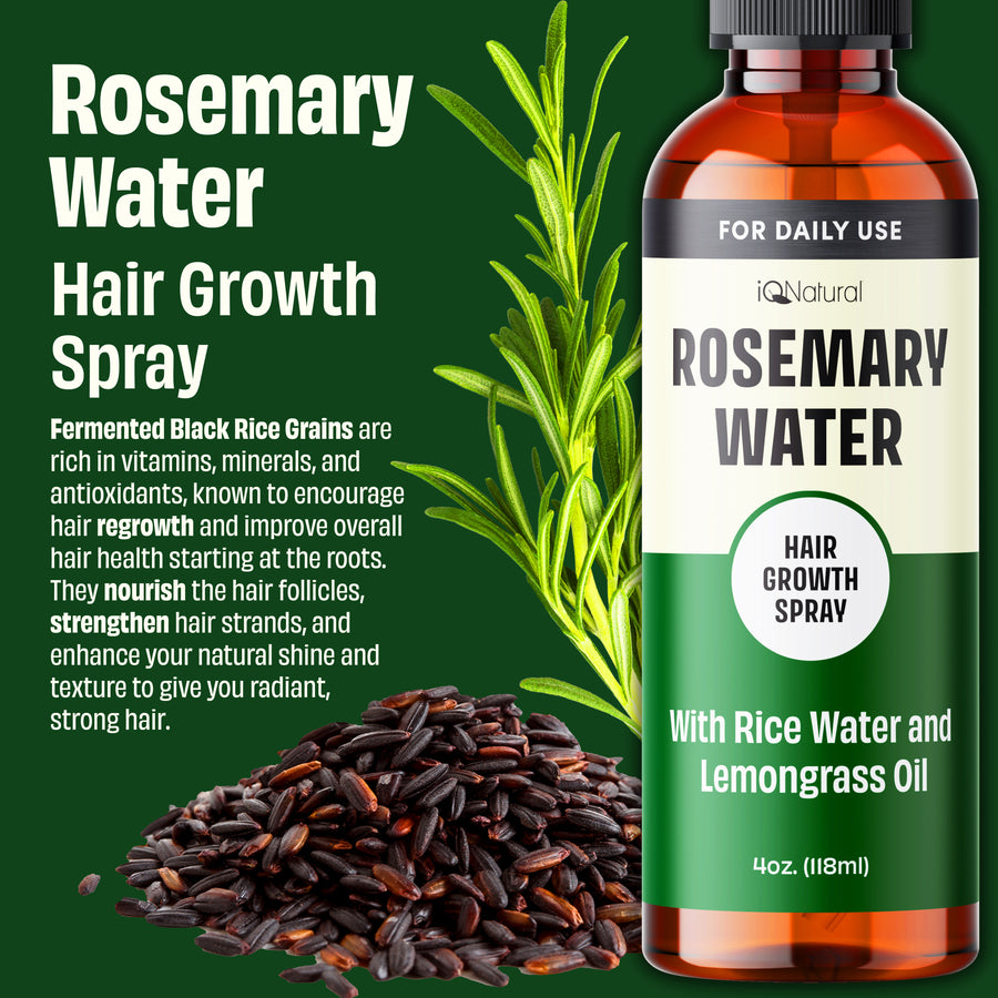 Rosemary Spray with Rice Water - iQ Natural 