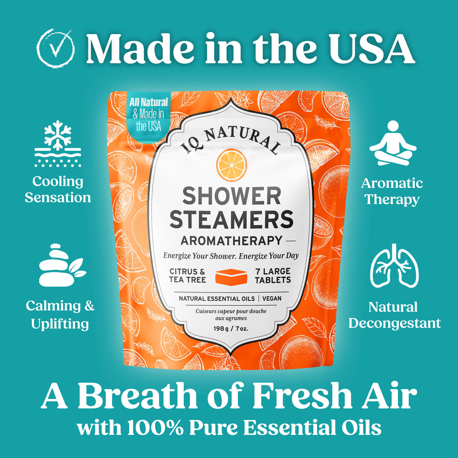 Citrus Shower Steamers - 7 Piece - iQ Natural 