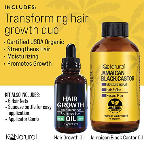 Jamaican Black Castor - Complete Hair Growth Kit - iQ Natural 