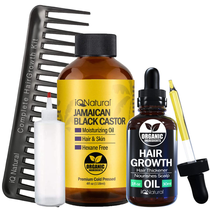 Jamaican Black Castor - Complete Hair Growth Kit - iQ Natural 
