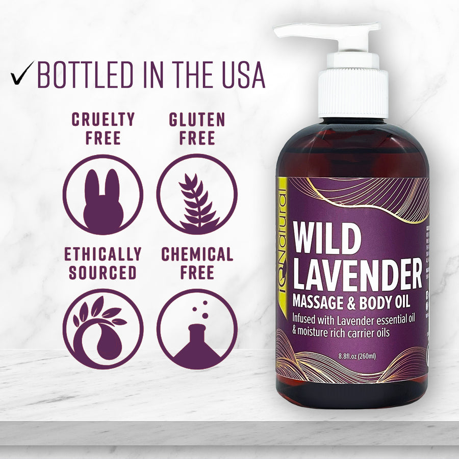 Wild Lavender Massage Oil - iQ Natural 