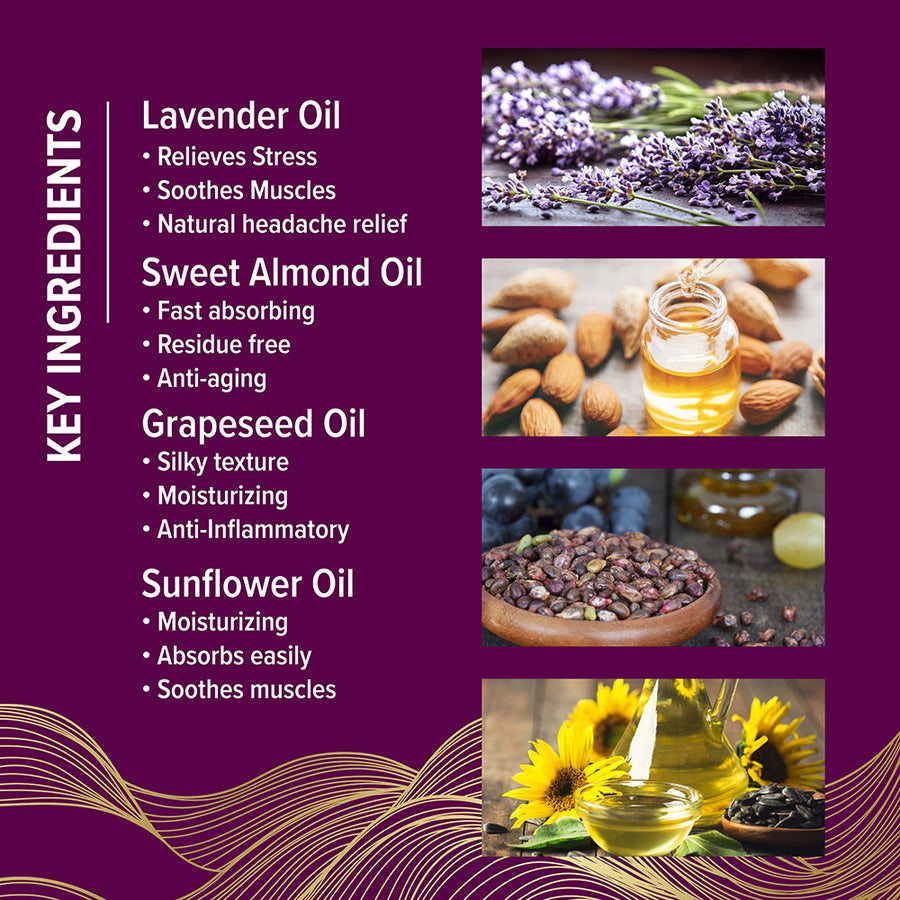 Wild Lavender Massage Oil - iQ Natural 